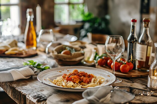 Foto alimentos saludables verduras frescas en la mesa de la cocina