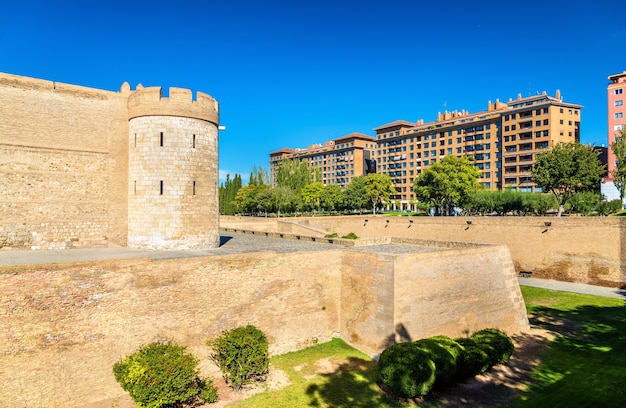 Aljaferia befestigte mittelalterlichen islamischen Palast in Saragossa Spanien