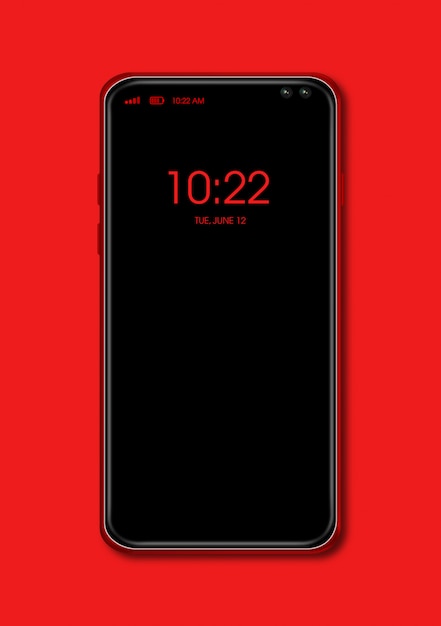 All-Bildschirm schwarz Smartphone isoliert. 3D render