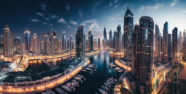 Alle Eigenschaften in Dubai HD Wallpaper generiert AI