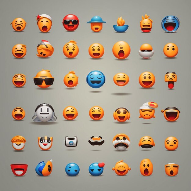 Foto alle emoji-sammlung