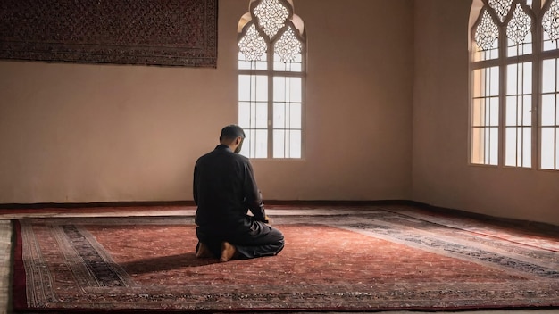 Allein in der Moschee beten