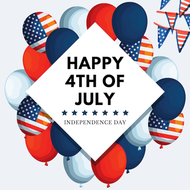 Alles Gute am 4. Juli, dem amerikanischen Unabhängigkeitstag.