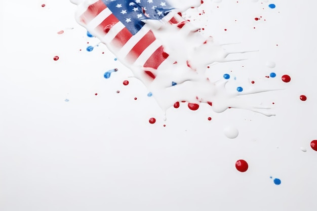 Alles Gute zum 4. Juli, Unabhängigkeitstag, USA-Flagge, ein Tag des Unabhängigkeitsstolzes, des Patriotismus, der Freiheit und der Gleichheit, Amerika. Die US-Unabhängigkeitserklärung wurde als Bundesfeiertag angenommen
