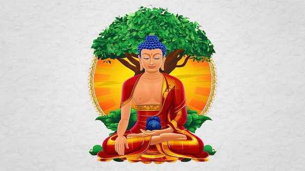 Alles Gute zum Buddha-Purnima Vesak, dem buddhistischen Fest.