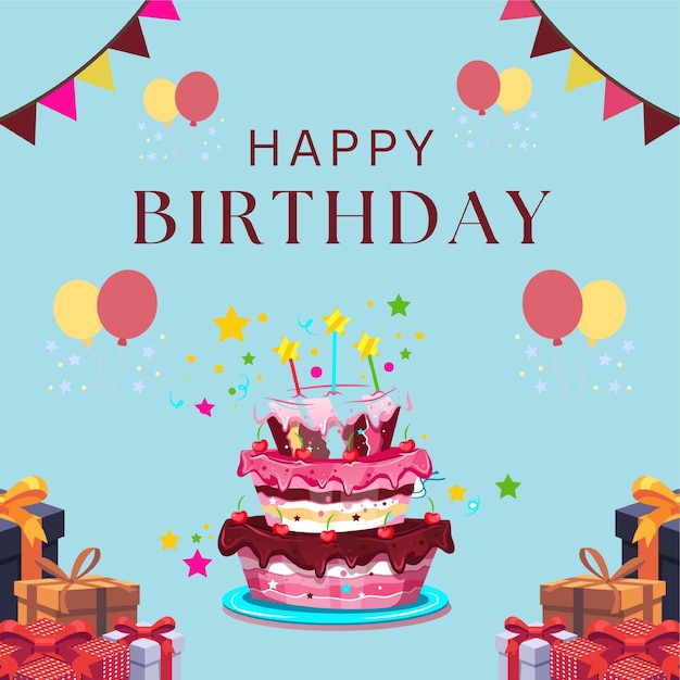 Alles Gute zum Geburtstagkarte.