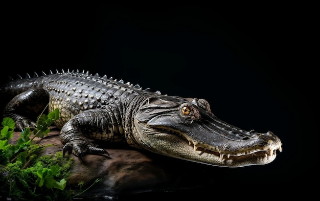 Alligator in der Werbefotografie Generative KI