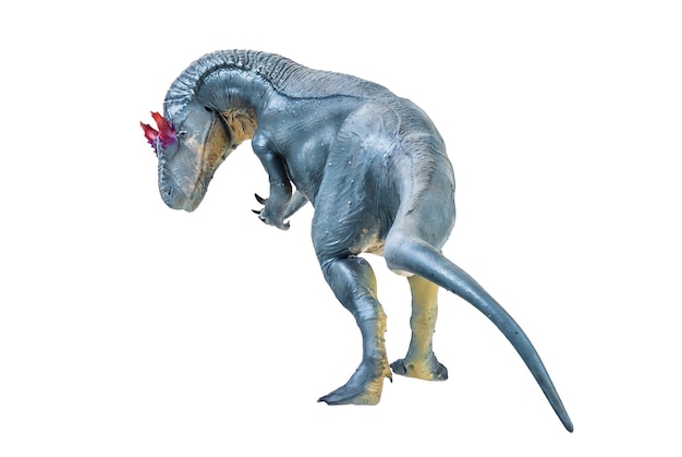 Foto allosaurus-dinosaurier-isolierter hintergrund