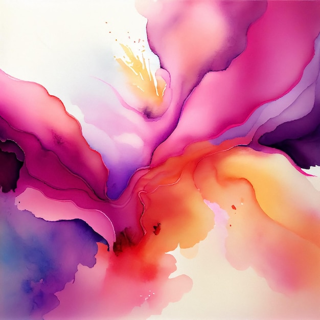 Allure Abstract Watercolour ist ein strukturierter Hintergrund mit einem hellen Aquarellspritzer
