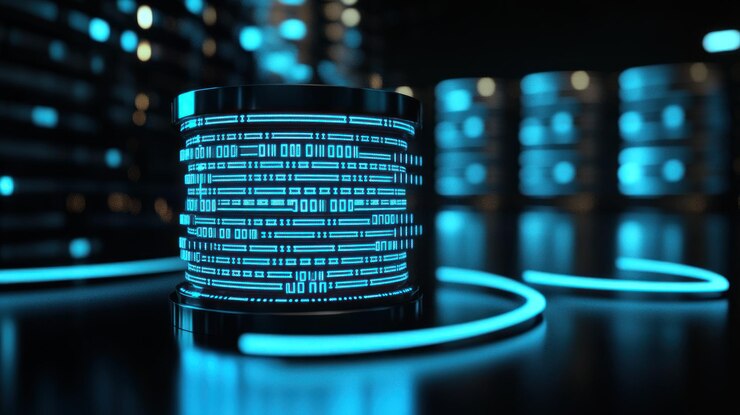 Foto almacenamiento de datos futurista