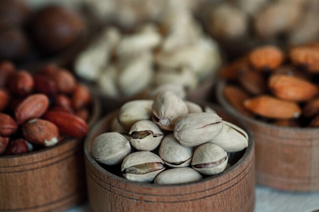 Almendra nuez anacardo pistachos avellanas cacahuetes macadamia