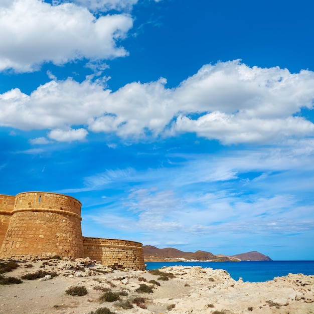 Almería Cabo de Gata fortaleza los escullos playa