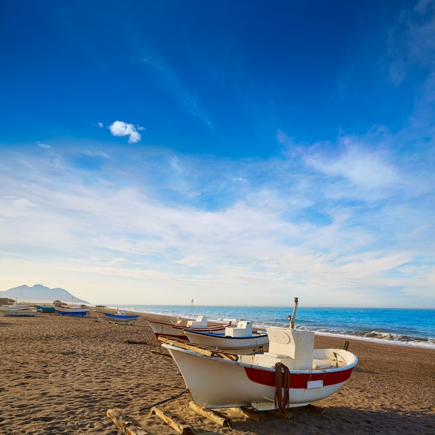 Foto almeria cabo de gata san miguel barcos de playa