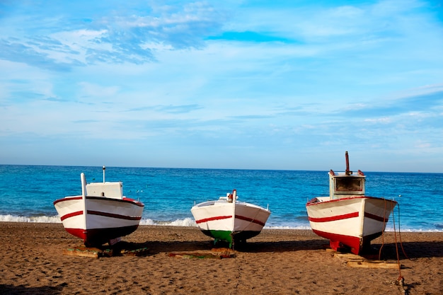 Almeria Cabo de Gata San Miguel barcos de playa