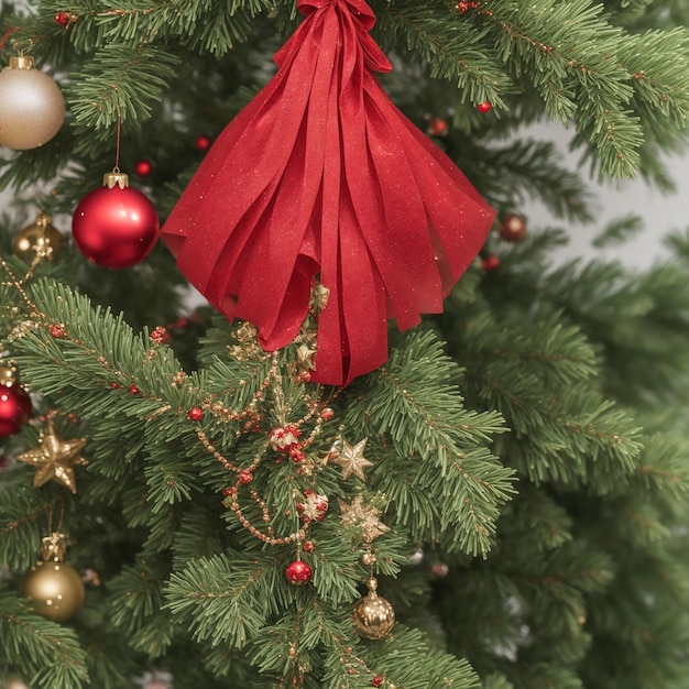 Almoço de Natal atmosfera festiva árvore decorada