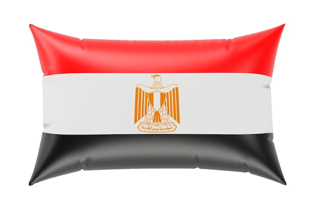 Almohada con representación 3D de bandera egipcia