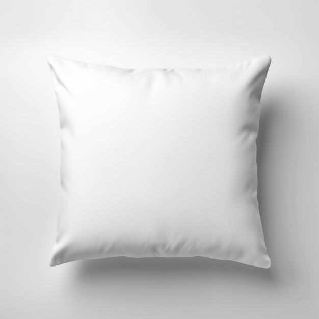 Foto almohada sencilla mockup cojín en blanco para diseño de interiores