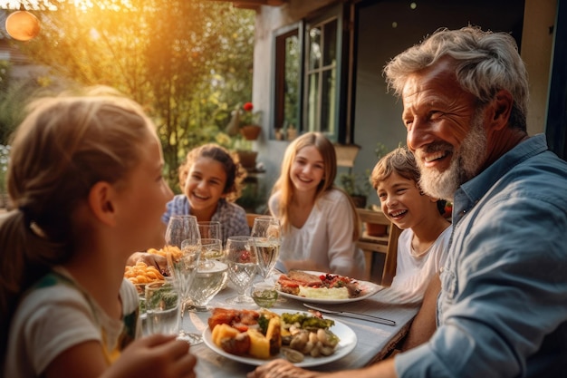 Almuerzo con la familia