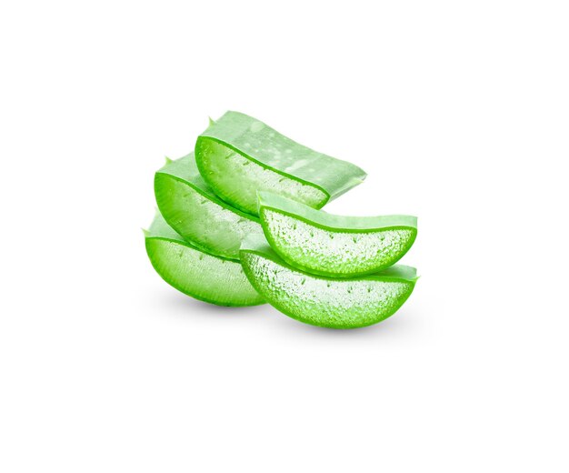 Aloe vera isolado em branco