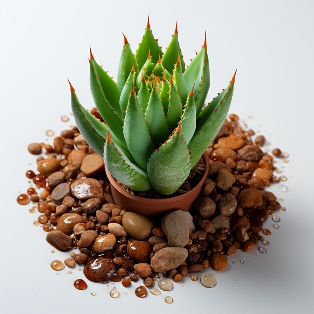 Aloe Vera isoliert