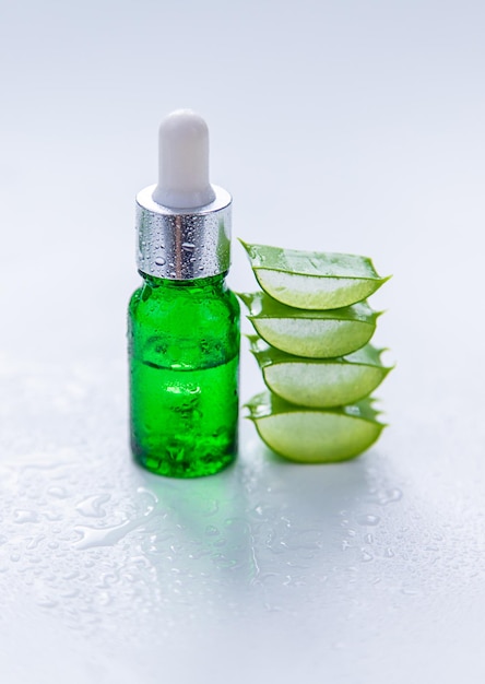 Aloe Vera Kosmetik und Medizin Selektiver Fokus