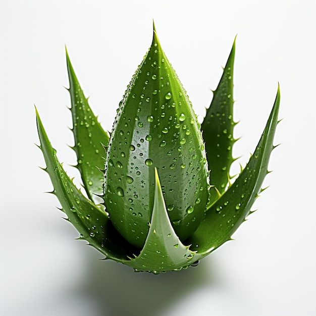 Aloe-Vera-Pflanze isoliert in einer gemeinsamen Innenumgebung