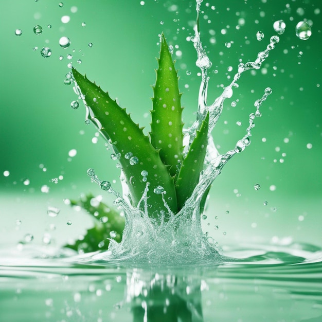 Aloe Vera-Spritz im Wasser