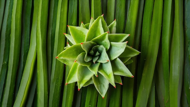 Aloevera auf dem Tisch