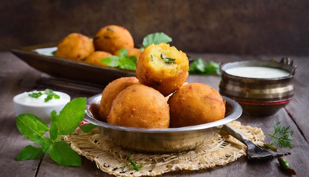 Aloo Bonda del sur de la India