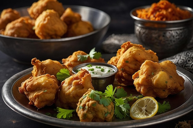 Foto aloo gobhi pakoras