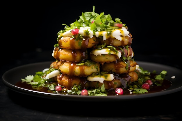 Aloo Tikki Chaat (en inglés)