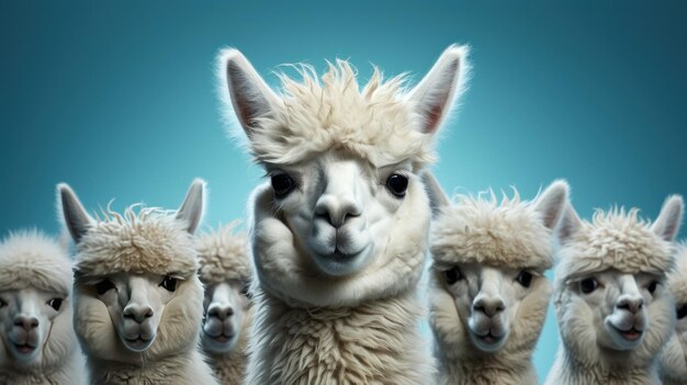 Foto alpaca branca