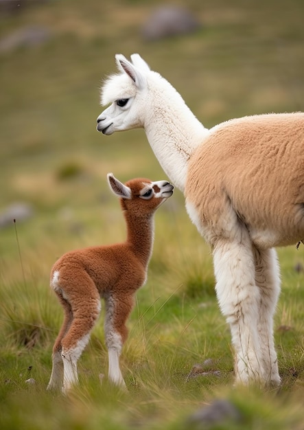 La alpaca una especie de mamífero camélido sudamericano