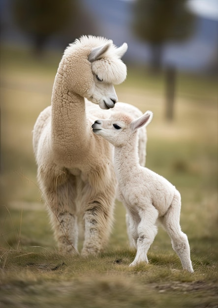 La alpaca una especie de mamífero camélido sudamericano