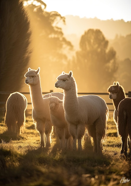 La alpaca una especie de mamífero camélido sudamericano