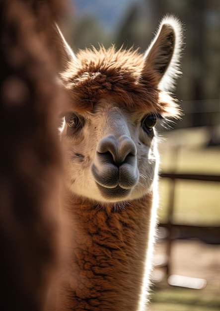 La alpaca una especie de mamífero camélido sudamericano