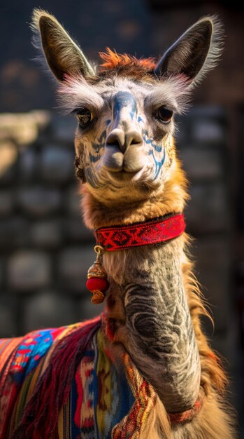 El alpaca peruano tatuado