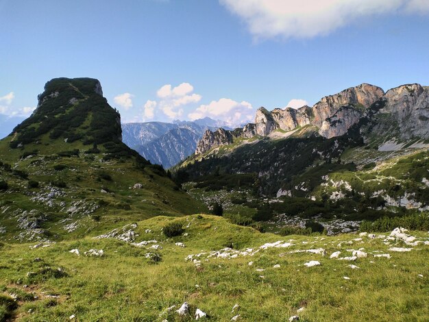 Alpenlandschaft im Rofan-Gebirge im Sommer