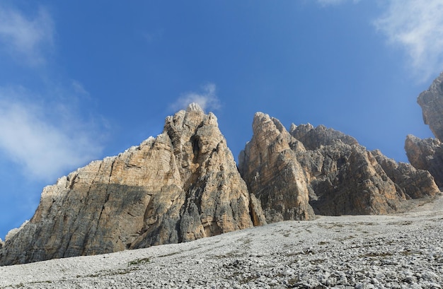 Alpes de Dolomita Tre Cime di Lavaredo Itália