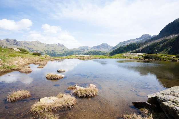 Alpes italianos da paisagem da cordilheira de Lagorai