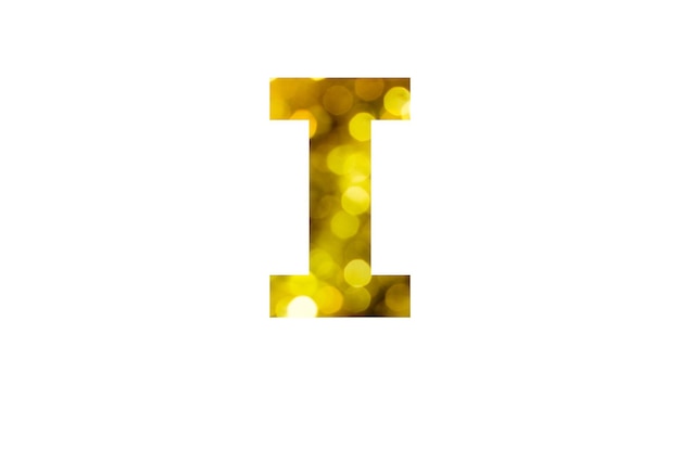 Alphabet mit goldenen Buchstaben