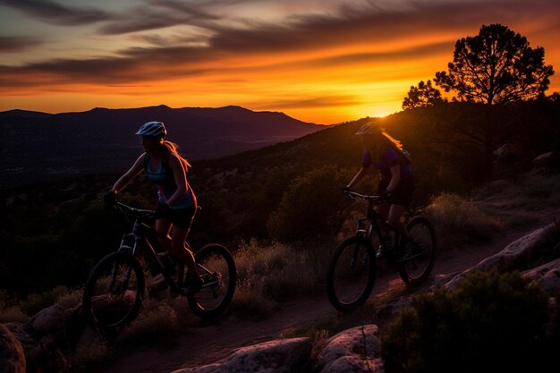 Foto alpine airwaves ciclismo de montanha