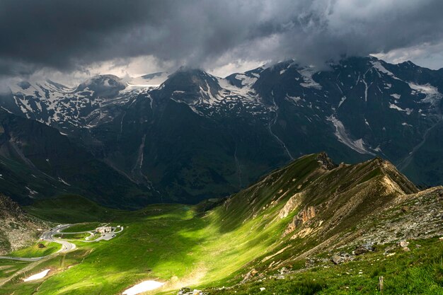 Alpine Landschaft am Großglockner in Österreich