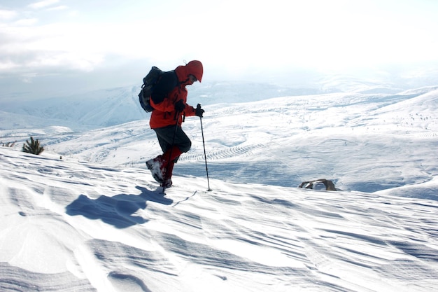 alpinismo na neve
