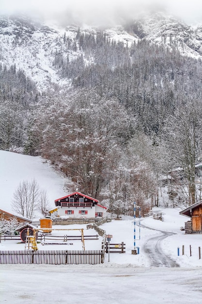 alrededor del Hintersee en invierno