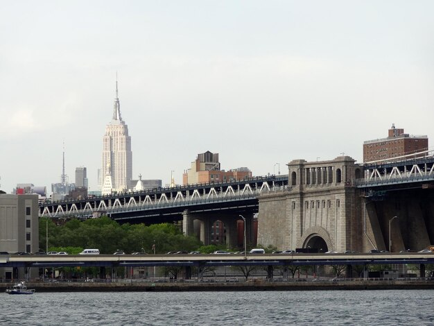 alrededor del puente de Brooklyn en Nueva York