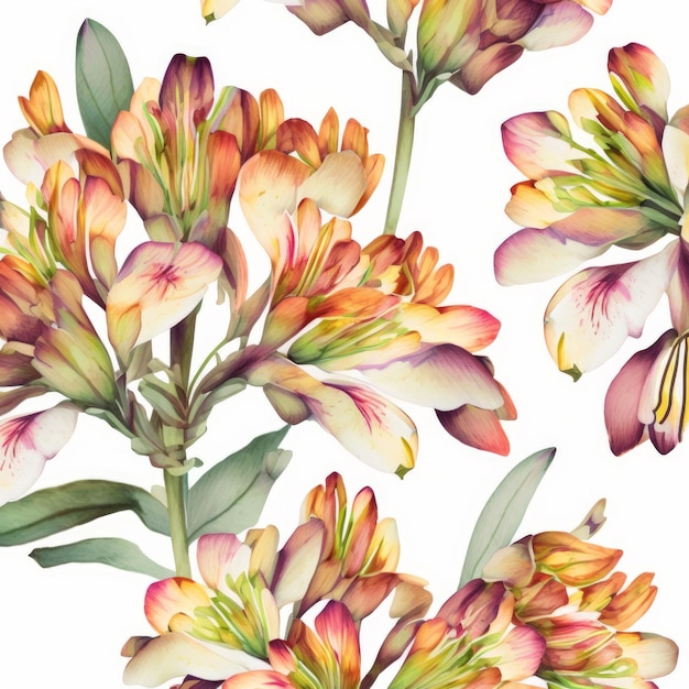 Alstroemeria Blumenaquarell