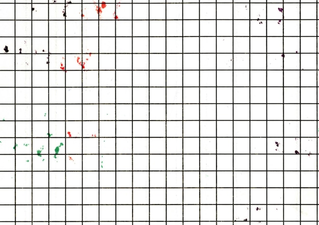 Alta resolución desgastada línea gruesa a cuadros papel cuadriculado textura color de fondo manchas de marcador