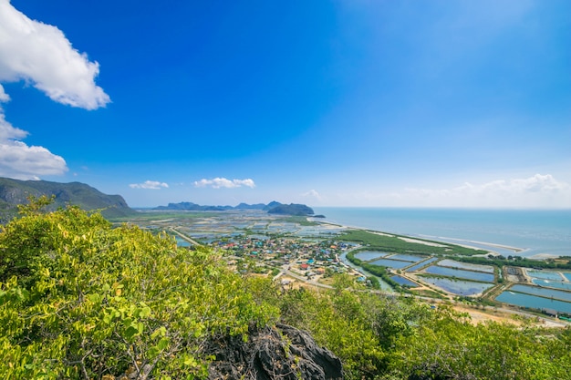 Alta vista superior paisagem bonita