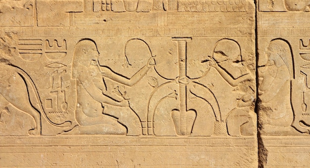 Altägyptische Bilder und Hieroglyphen